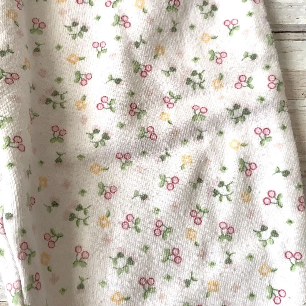 Baby Girl 3-6m Outfit Green Floral Print Leggings Pants Bumblebee Onesie 3m 6m